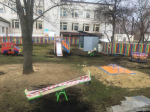 Новая детская площадка для дошкольной группы